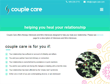 Tablet Screenshot of couple-care.com